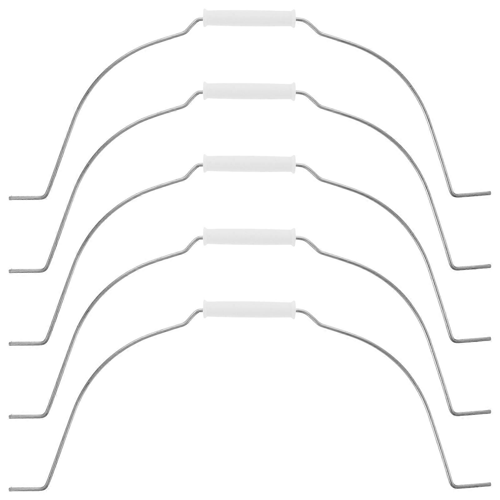 Wire Bucket Handle Durable Portable Anti-slip For Paint Bucket Home Use Curved Shape PP Material 5Pack