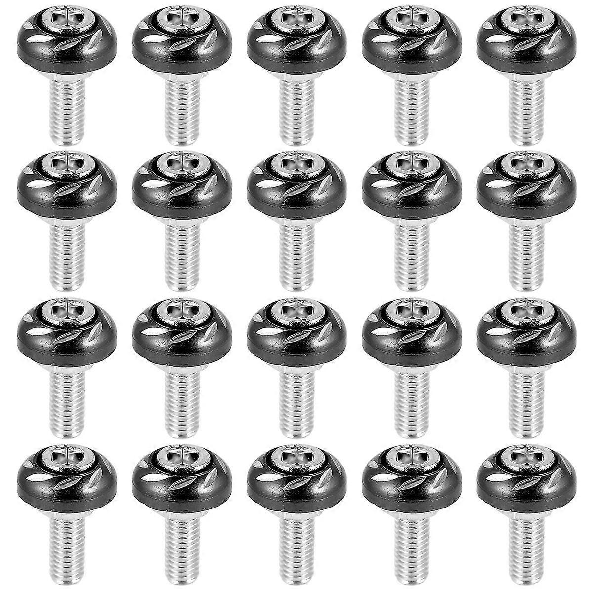 20pcs Decorative Screws for Motorbike License Plates – Durable Fasteners for Professional Refitting & Accessories with Smooth Finish