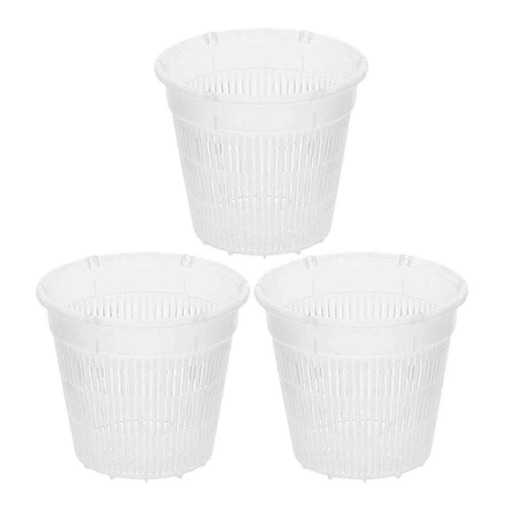 Small Nursery Pots Planters For Green Plants Prevent Root Rot Reusable PP 3Pcs