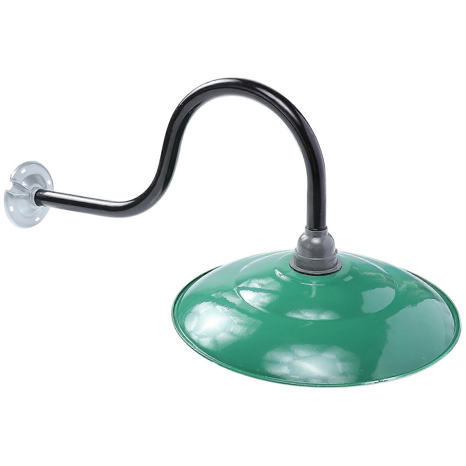 Vintage Enamel Lamp Shade Protective Cover for Home Use in Green Retro Style 1Pc
