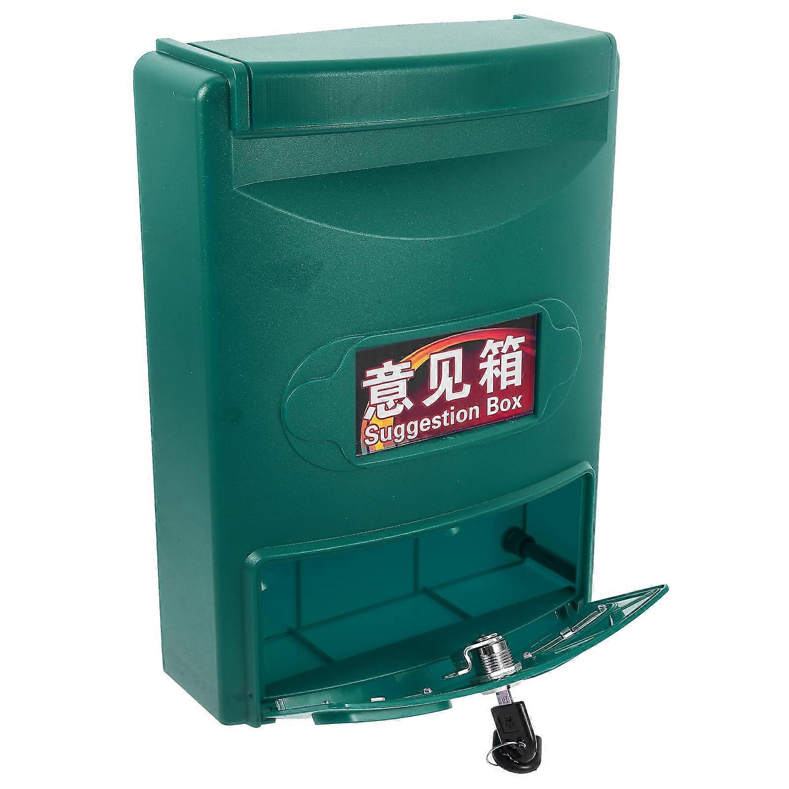 Secure Mailbox For Residential Use With Lock And Keys Rectangular Shape ABS Material 1 Set