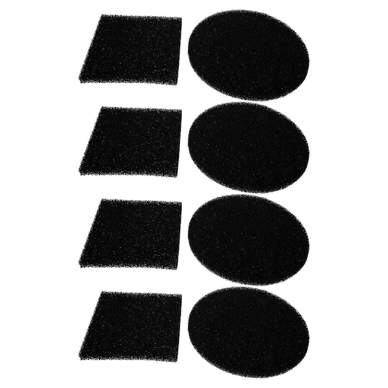 Trash Can Odor Absorber Deodorizer For Garbage Can Replacement Filter Pads 8Pcs Black