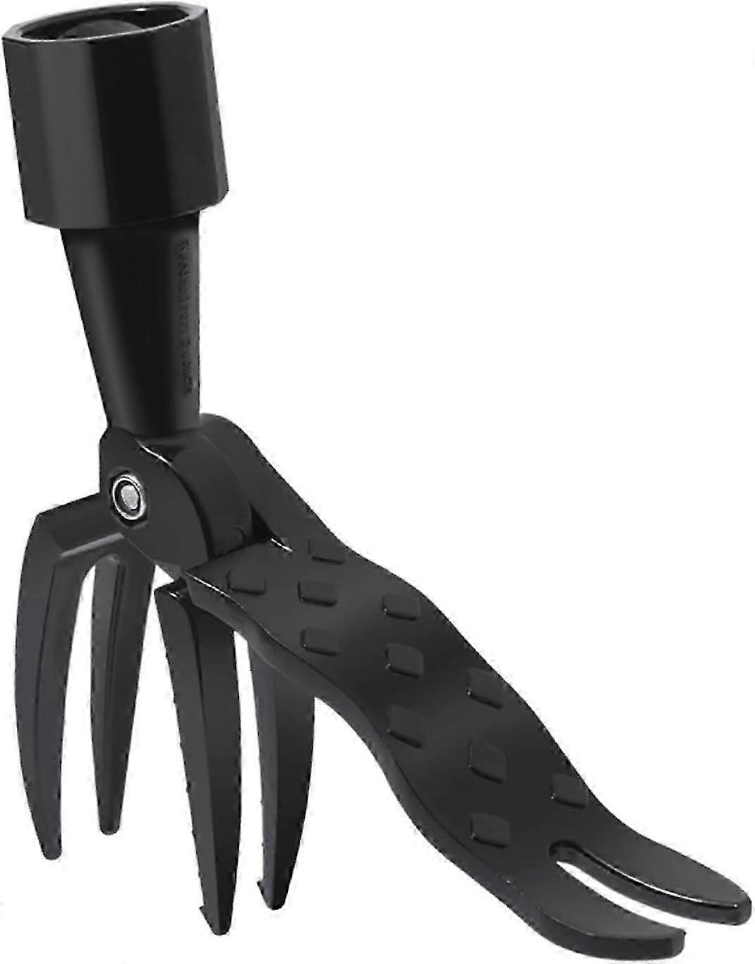 Stand Up Weed Puller with 4 Claws, Detachable Long Handle Root Remover Tool