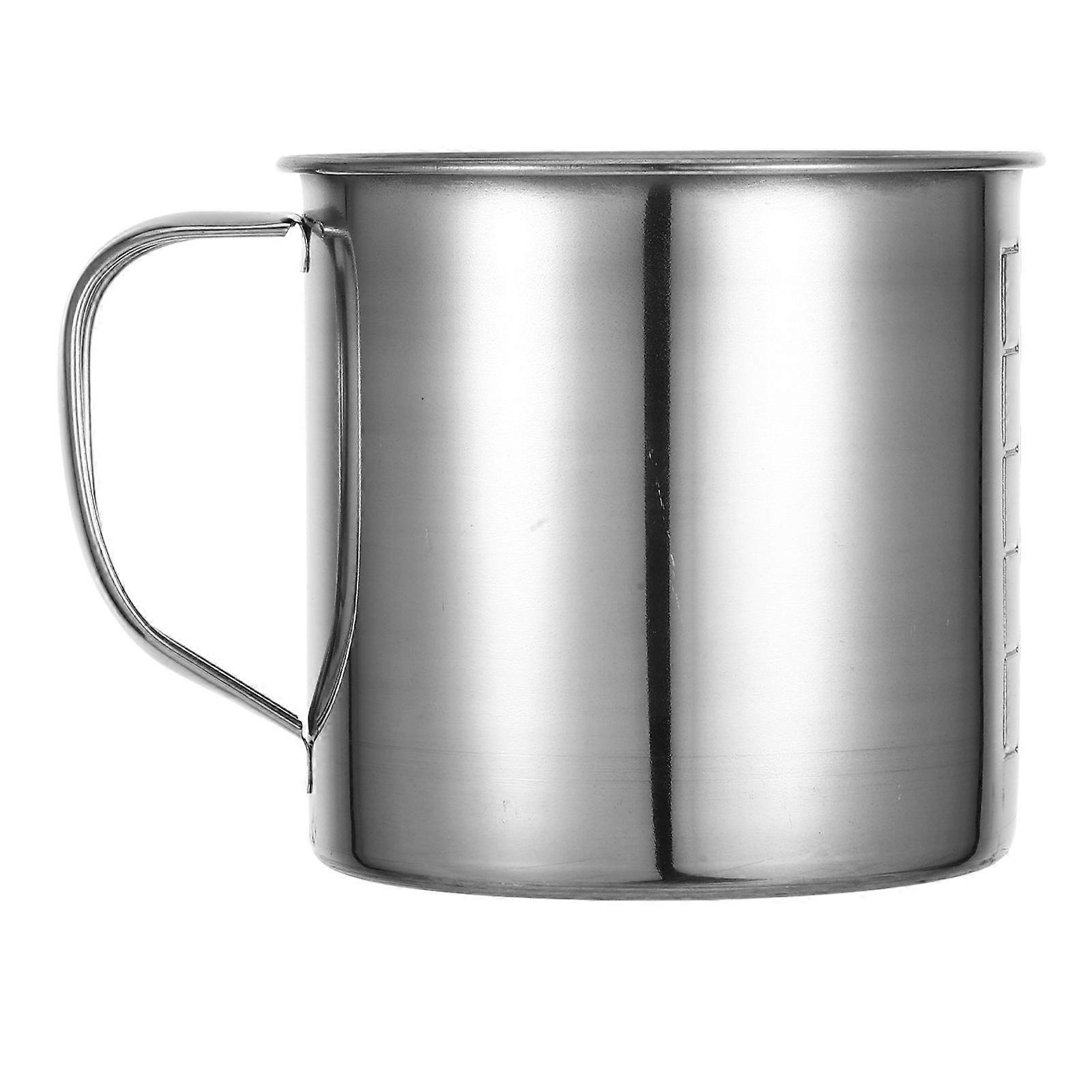 Unbreakable Coffee Mugs Stainless Steel Measuring Cup With Handle For Baking And Cooking 350ml 1Pack