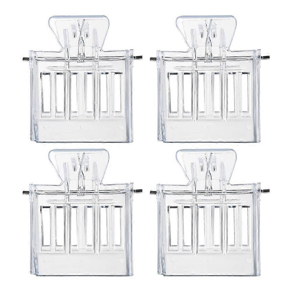 4pcs Transparent Plastic Beekeeping Clips Beekeeping Queen Bee Cage Catcher Clips