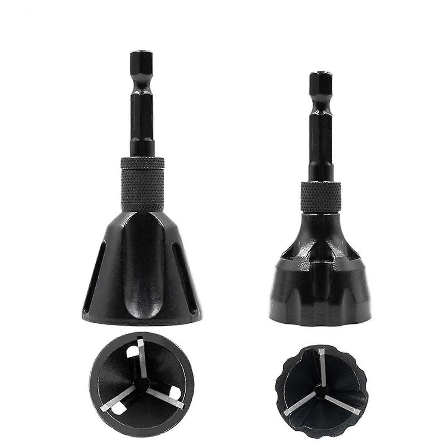 Set - 2Pcs Deburring Tool Copper External Deburring Chamfer Tool External Deburring Chamfer Tool Repairing Screws,For 5-25mm 3-20mm Tools