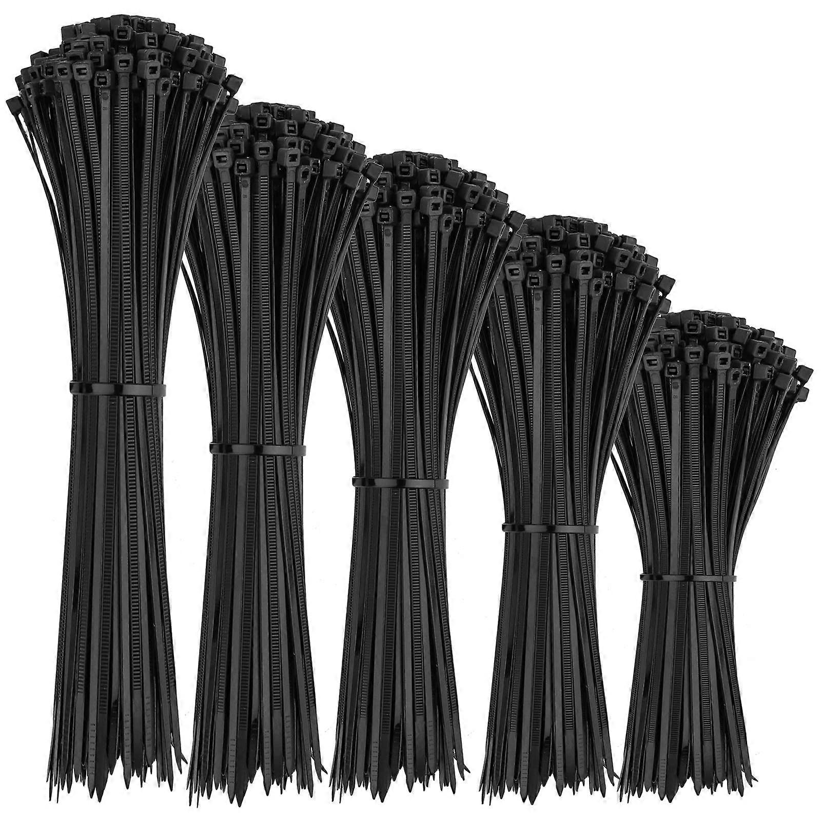 1000 Pieces Plastic Cable Ties, Professional Cable Ties
