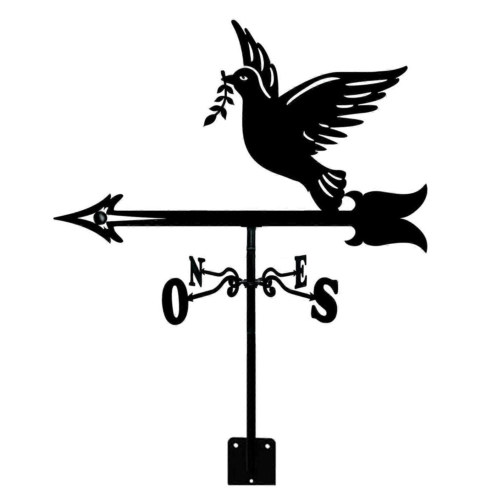 Decorative weather vane, stainless steel, farm, retro, durable, wind direction indicator – dove Ref: 3861