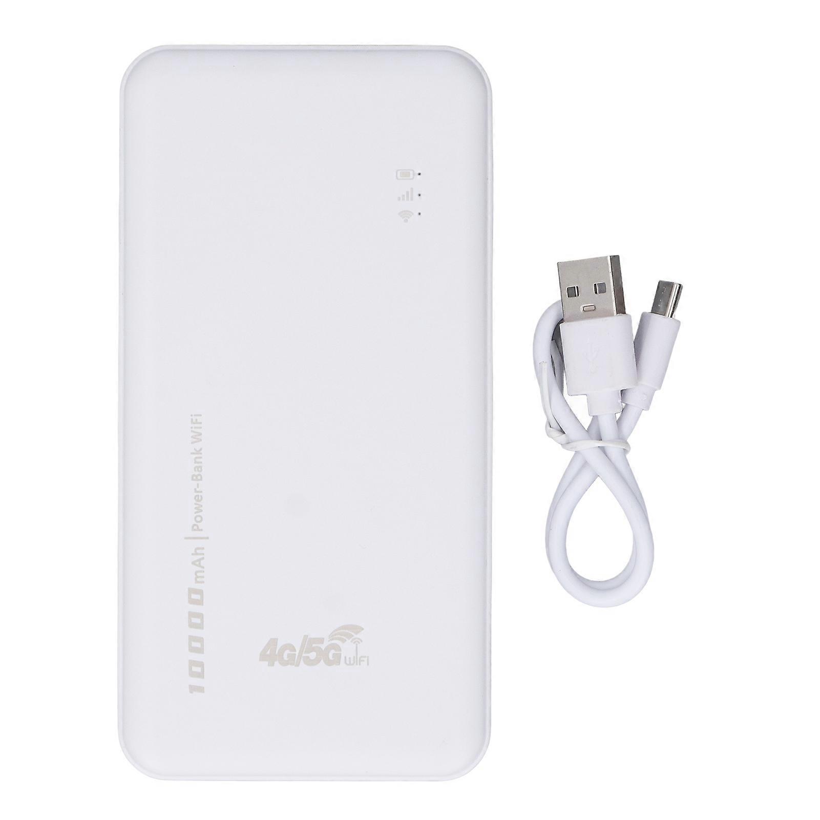 4G LTE Wifi Mobile Hotspot 300Mbps with Sim Card Slot 10000MAh Battery Power Bank Wifi Router for Dorm Travel