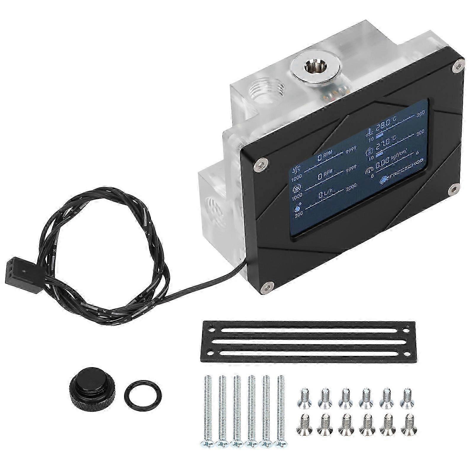 Computermonitor, multifunktional, intelligent, digitale Bildschirmanzeige, CPU-Anzeige zur Überwachung der Wasserdurchflusstemperatur