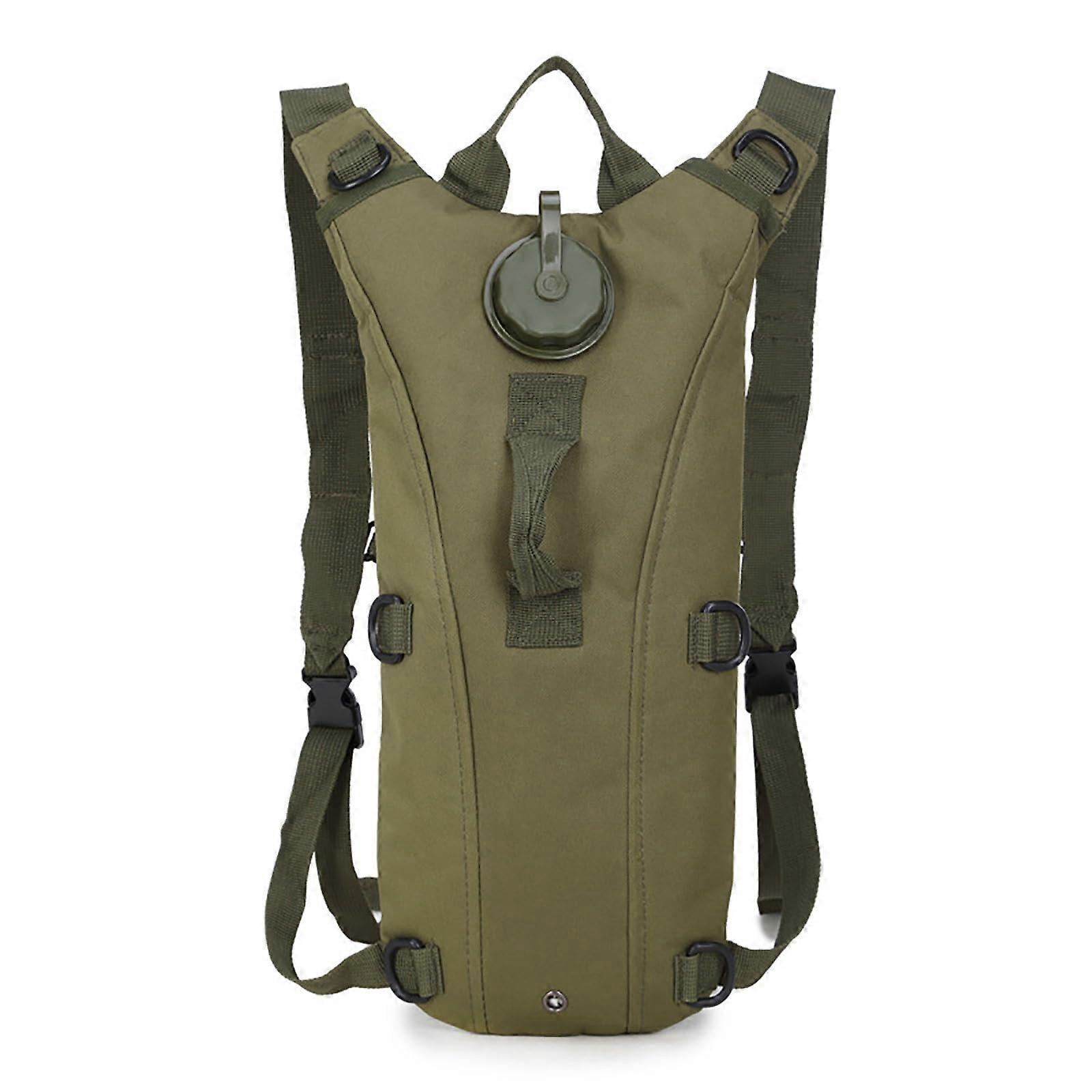 Tactical Hydration Backpack Nylon Water Bag Outdoor Lightweight Army Green Hydration Bladder Compatible