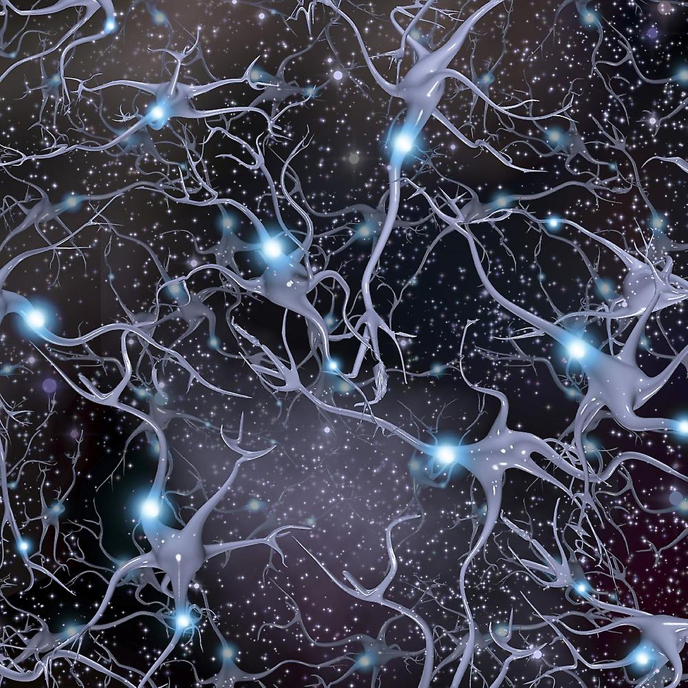 Brain Cells and Deep Space Poster
