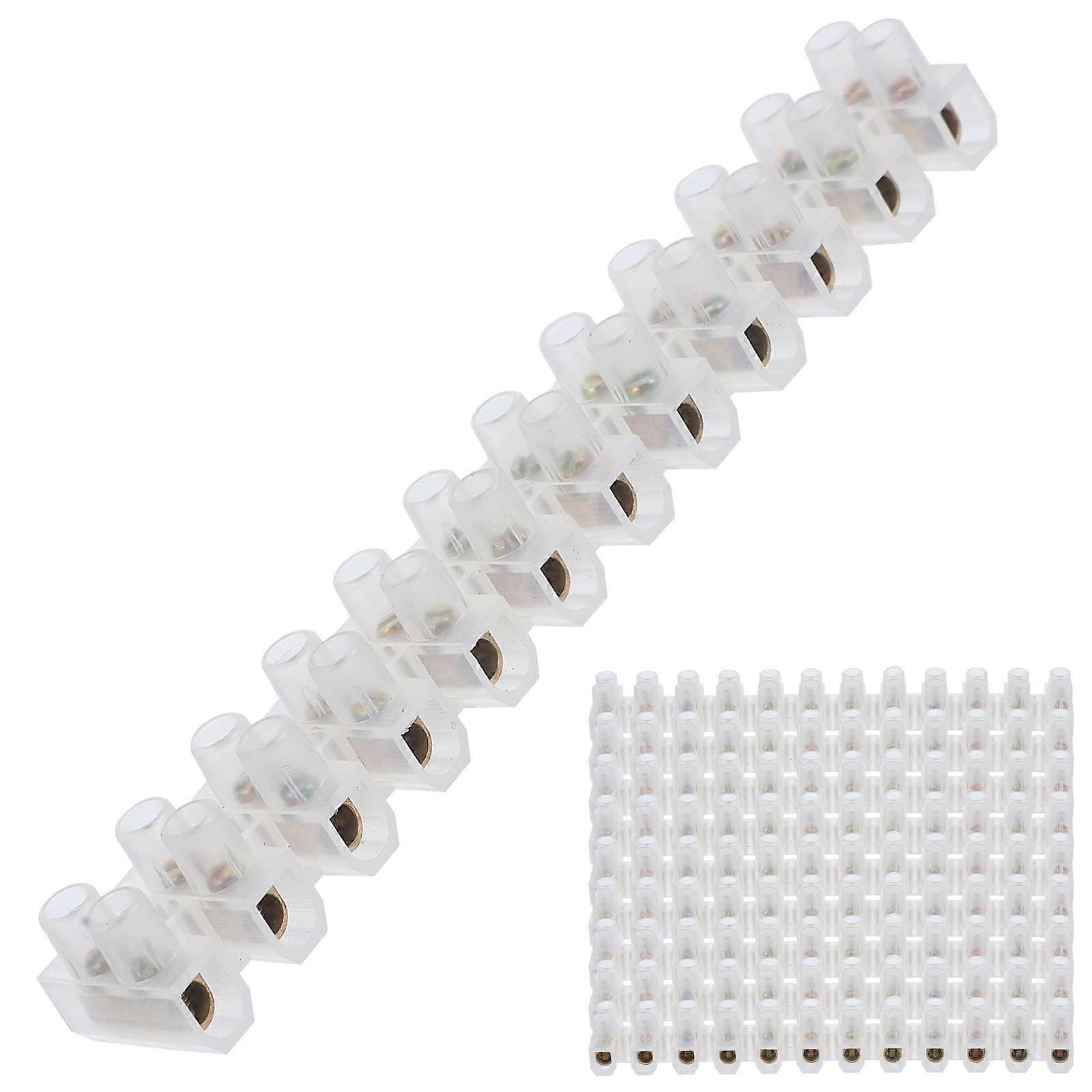 Terminals For Electrical Cables Screw Terminal Block For Lighting Installation Brass Material Impact Resistance 10Pack