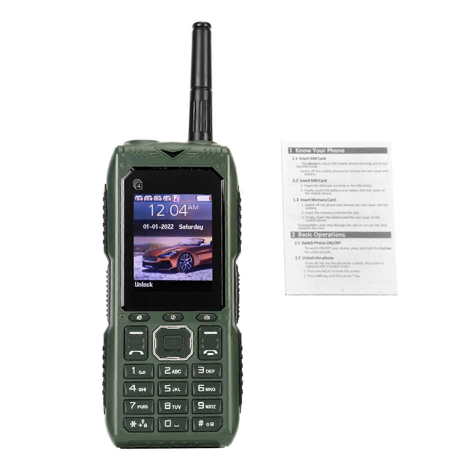 Retro Sbloccato Senior Cellulare 2G, Grandi Pulsanti, Batteria 2400mAh, Antenna Per Anziani
