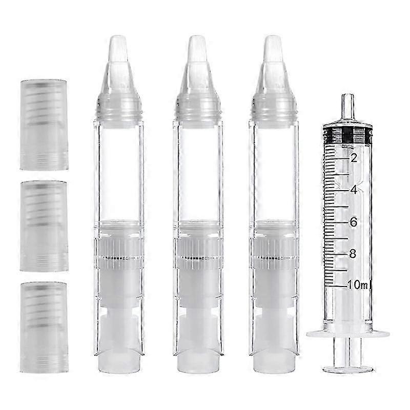 3PCS Touch Up Paint Pens 6ML Refillable Leak-Proof Paint Brush Pen with Injector Wall Repair Kit fo