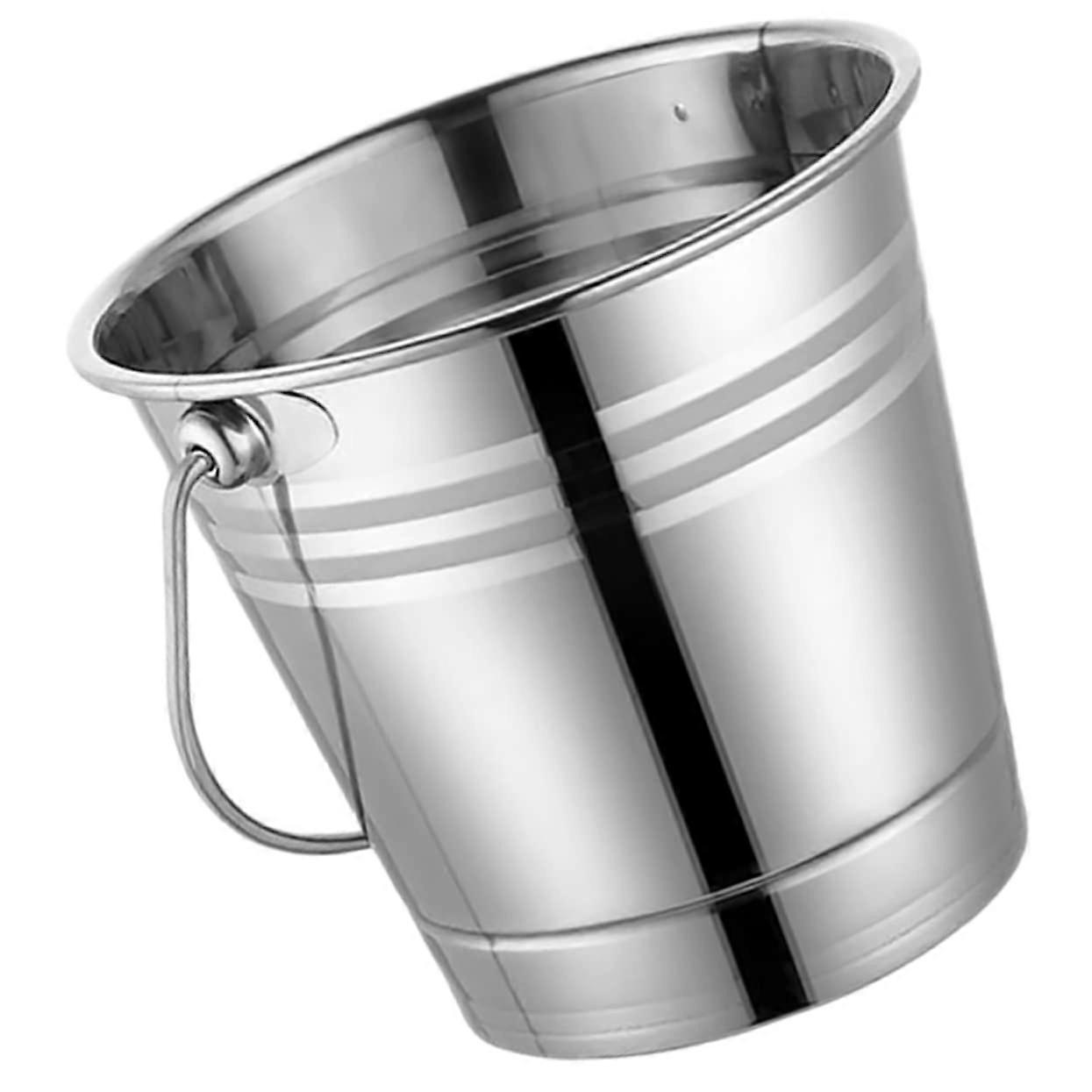 Portable Ice Bucket Double-Wall Wine Cooler for BBQ Parties with Elegant Durable Design