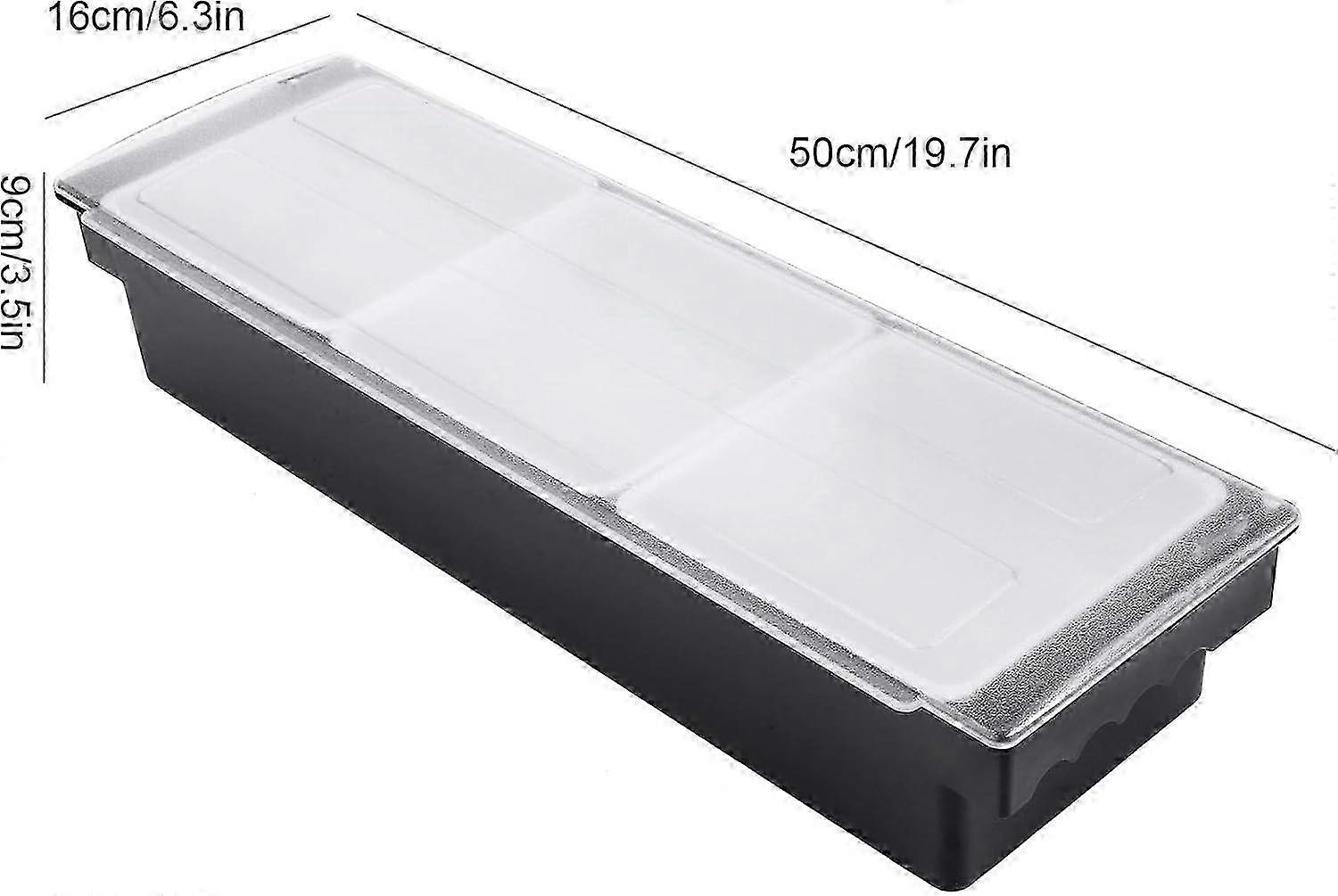 Seasoning box with lid and three-grid food holder for storage and dispensing