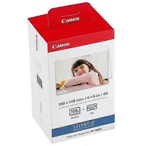 Photo Paper for CP 510 - 108 Sheets A6 Colour Ink Paper Set, 100 x 148 mm, Compatible with CP510 Printer