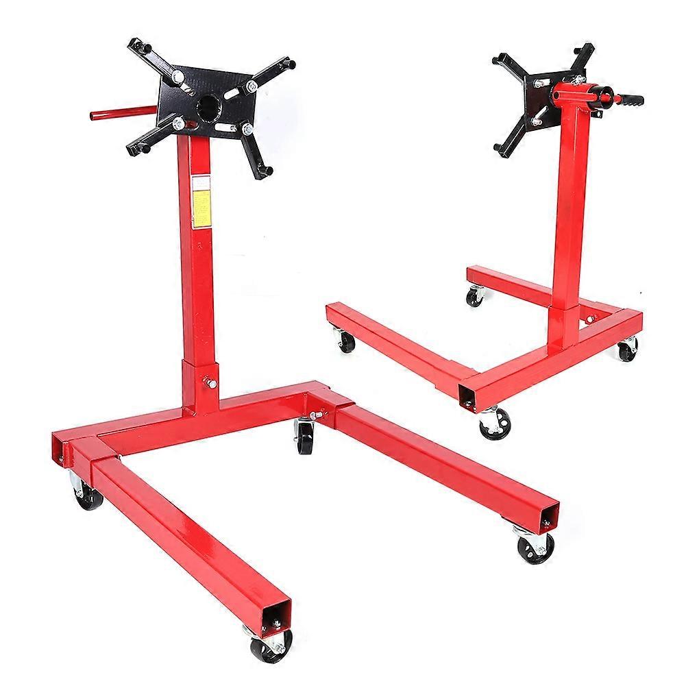 Universal Heavy Duty Swivel Red Engine Hoist Mounting Satnd Bracket (Folding)