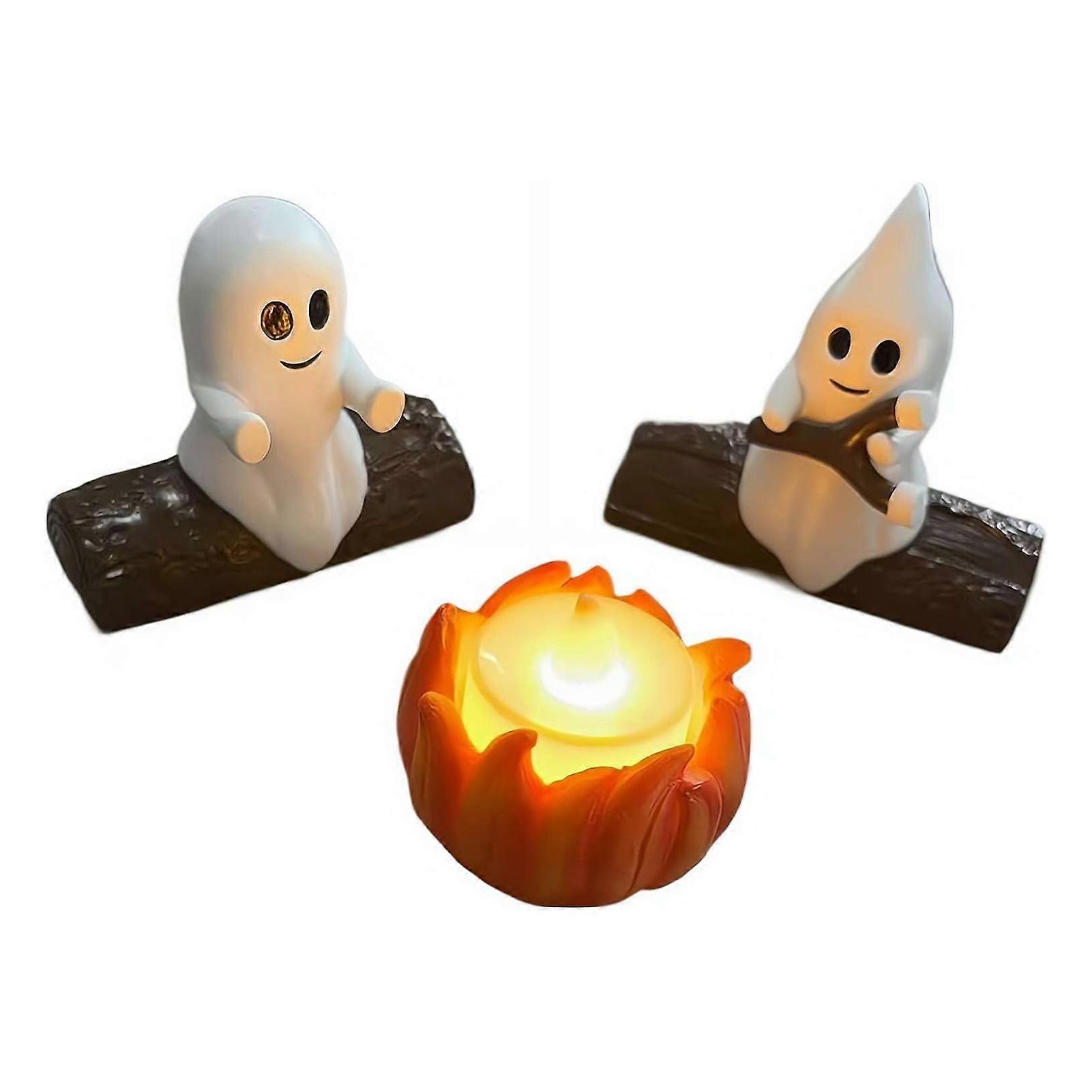 3D Spookys Ghosts Night Light Cute Ghosts Design Soft Warm Wall Lamp for Bedroom Decor