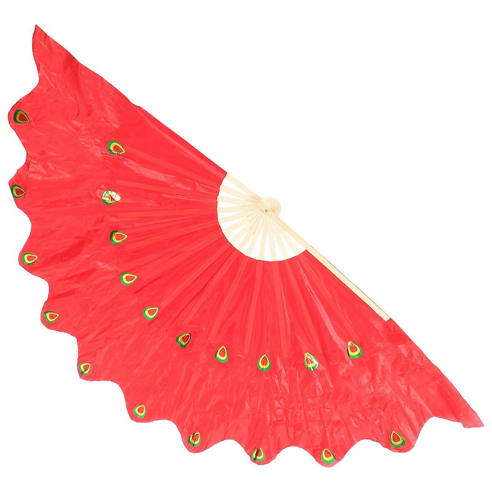 Decorative Folding Fan Practical Elegant Extended Length For Square Dancing Adults Women 1Pcs