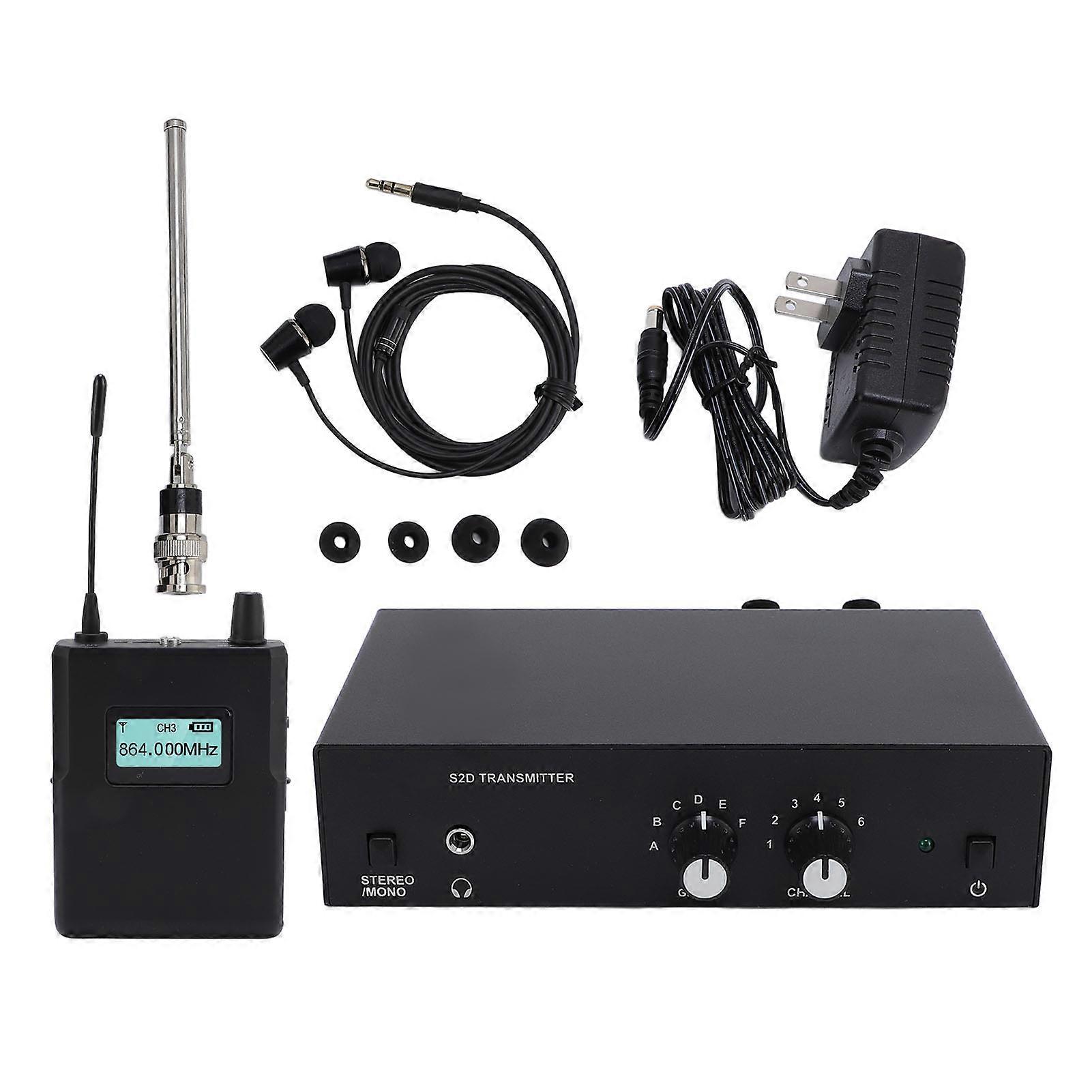 Professional Wireless IEM System 902-928MHz for Studio & Live Guitar Performance US Plug