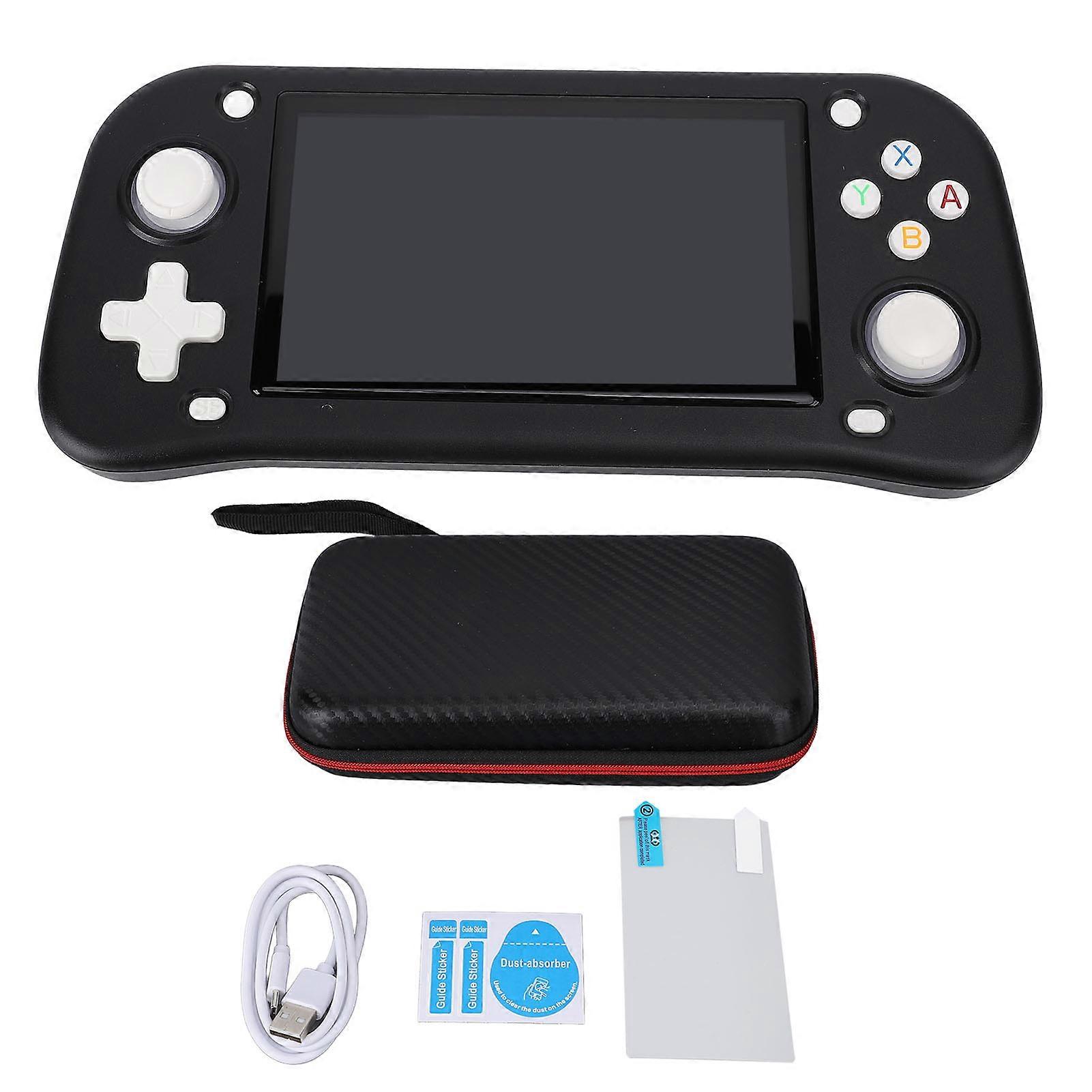 Retro Handheld Game Console: 4.3" Screen, 30+ Emulators, HD Output, 3000mAh, 64G Black