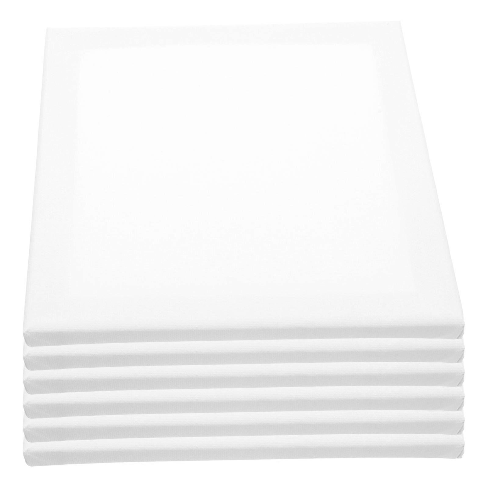 Blank Canvas Boards Simple Style For Students And Designers 6Pcs