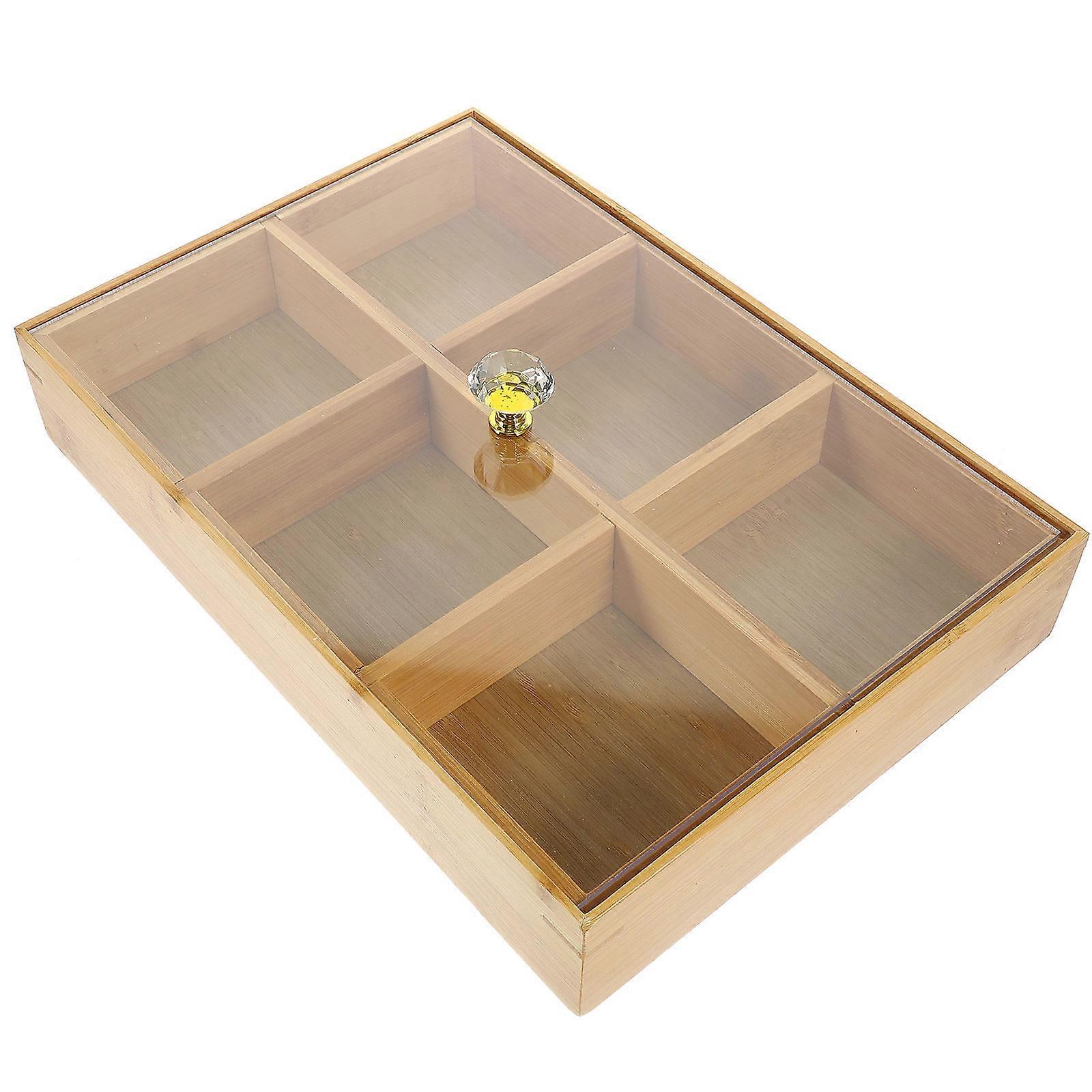 Bamboo Serving Tray Nuts Serving Tray Weddings Applicable Family Consumer Group Acrylic Material 1Set