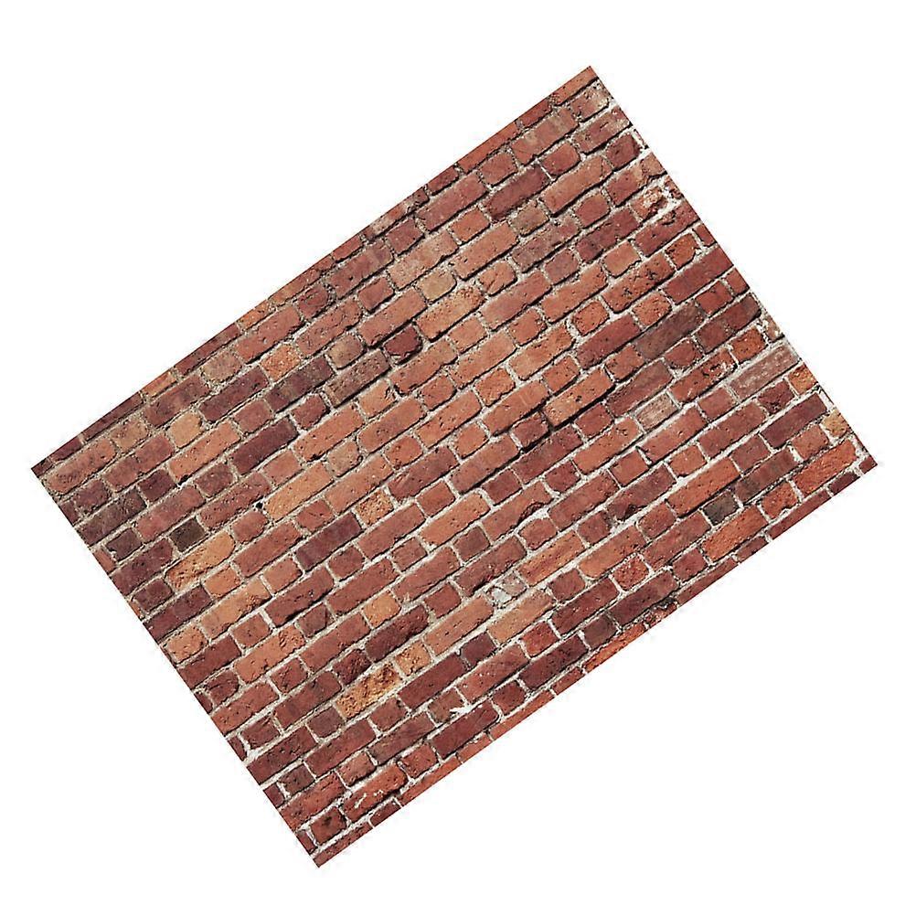 Photo Backdrop Red Brick Background Decor Multi-Colored Red Brick Rectangular Style for Wedding and Graduation Party 1Pack