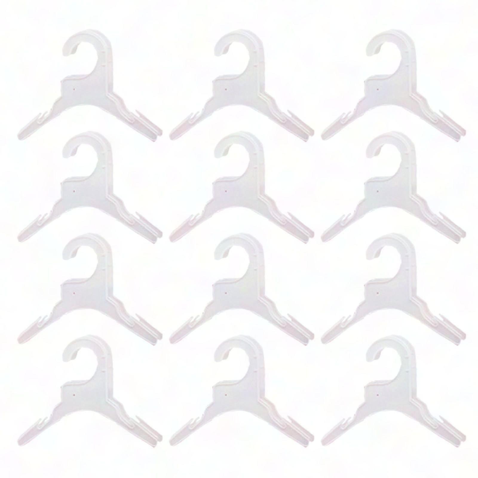 12-Pack Plastic Pet Clothes Hangers for Small Pets