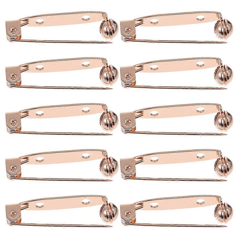 Back Safety Clasp Brooch Pins Secure Fastening 10Pcs