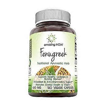 Amazing Nutrition Amazing India Fenugreek ,610 mg ,180 VegCaps (Pack of 1)