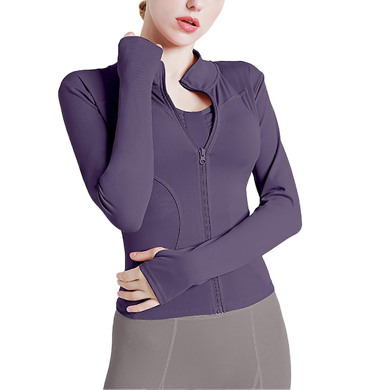 Women's High Elastic Quick-drying Sports Jacket Slim Fits Shaping Workout Top for Gym Workout