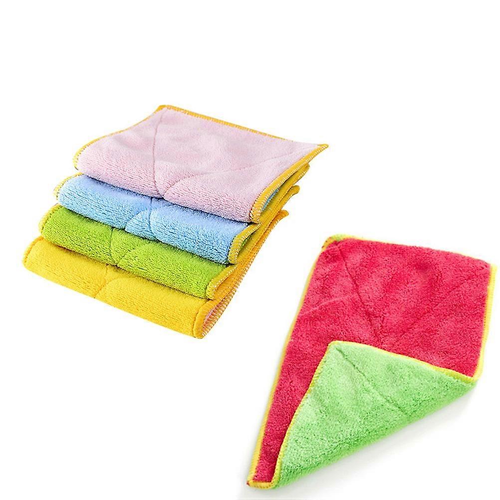 Absorbent Dish Cloths Microfiber Dishcloth Wide Applications Kitchen Tools Window Door Cleaning 5Set