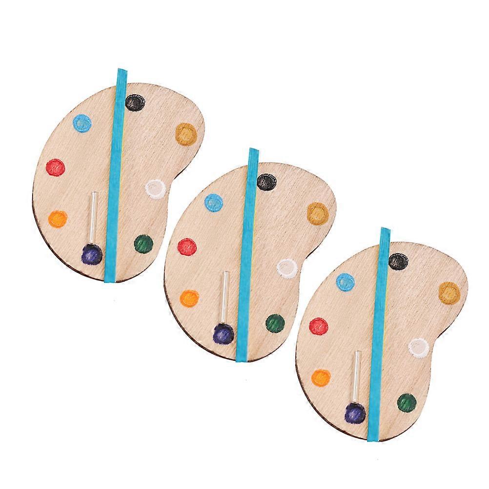 Mini Watercolor Paint Box Fade Resistant Children Diy Lovers Home Decoration 3Pcs