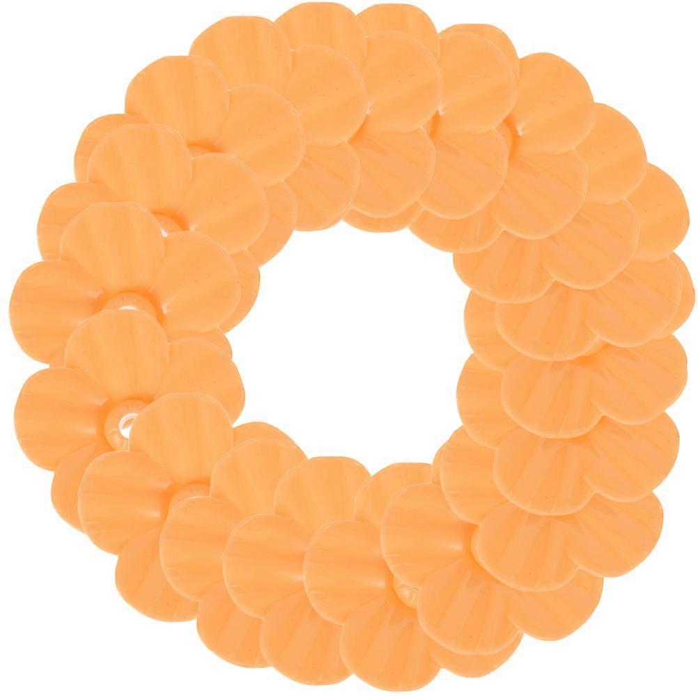 Orange Plastic Flower Replacement for Bird Feeder Attracts Birds Durable 18pcs