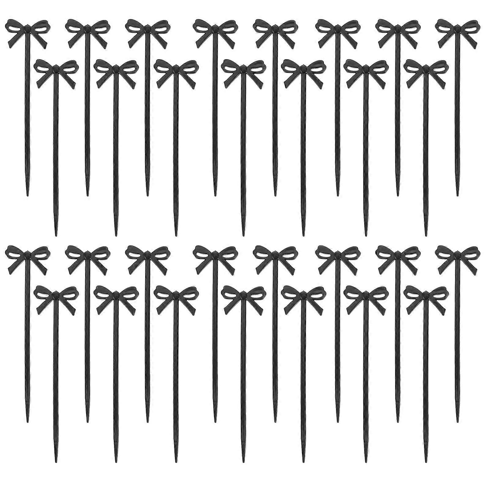 Food Toothpicks For Appetizers Bow Design Fruit Picks Practical Not Easily Damaged Deeply Loved By People 30Pcs