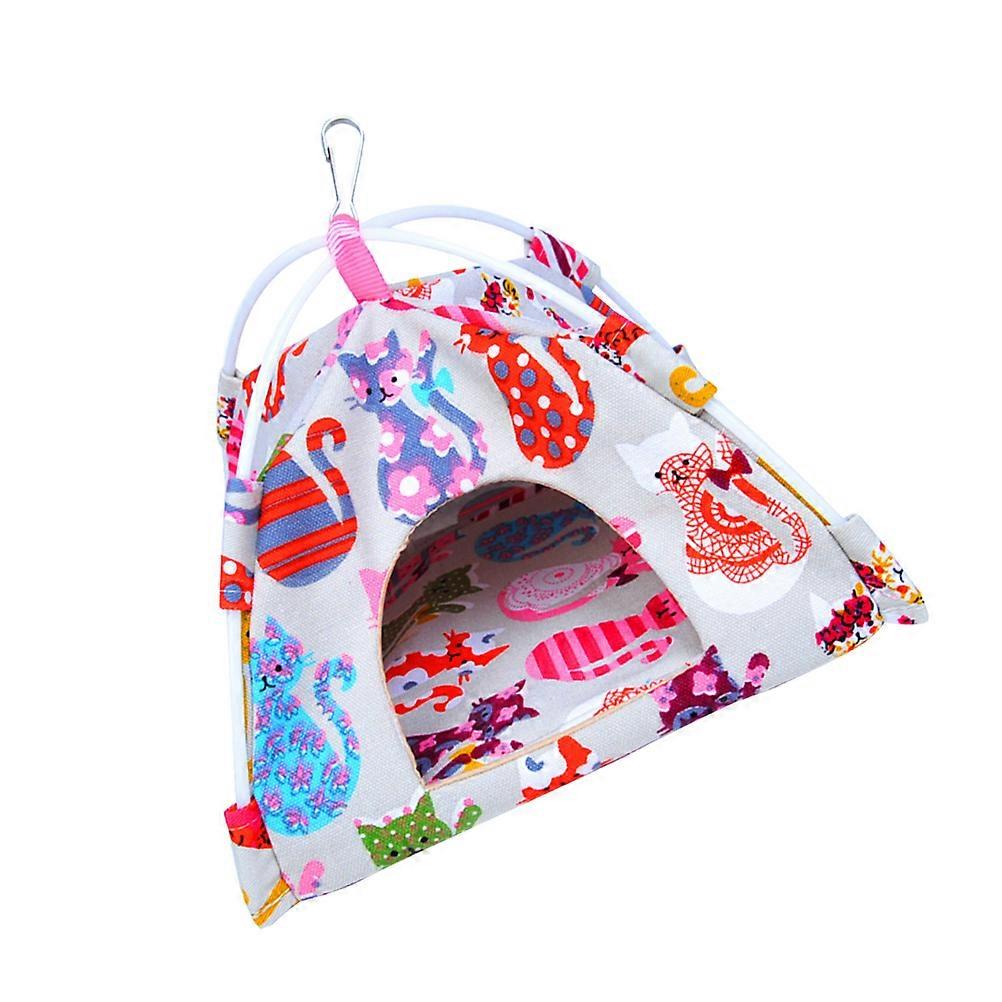 Natural Bird Hammock Cat Design Cage Hanging Sleeping Nest Resting Place For 1Set