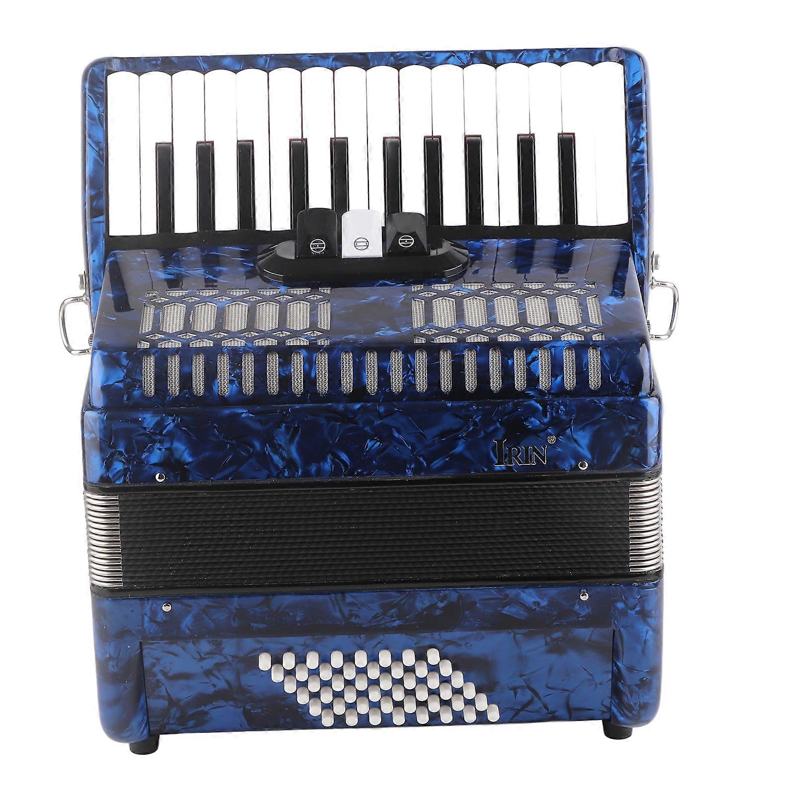 IRIN Celluloid Accordion ABS 26 Key 48 Bass Piano Keyboard Instrument for Stage Performance
