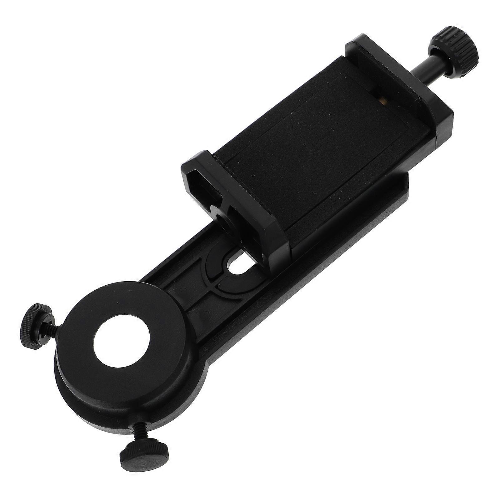 Scope Phone Adapter Microscope Cell Phone Adapter For Photographers Outdoor Exploration Easy To Connect 13X6CM Black ABS 1Pack