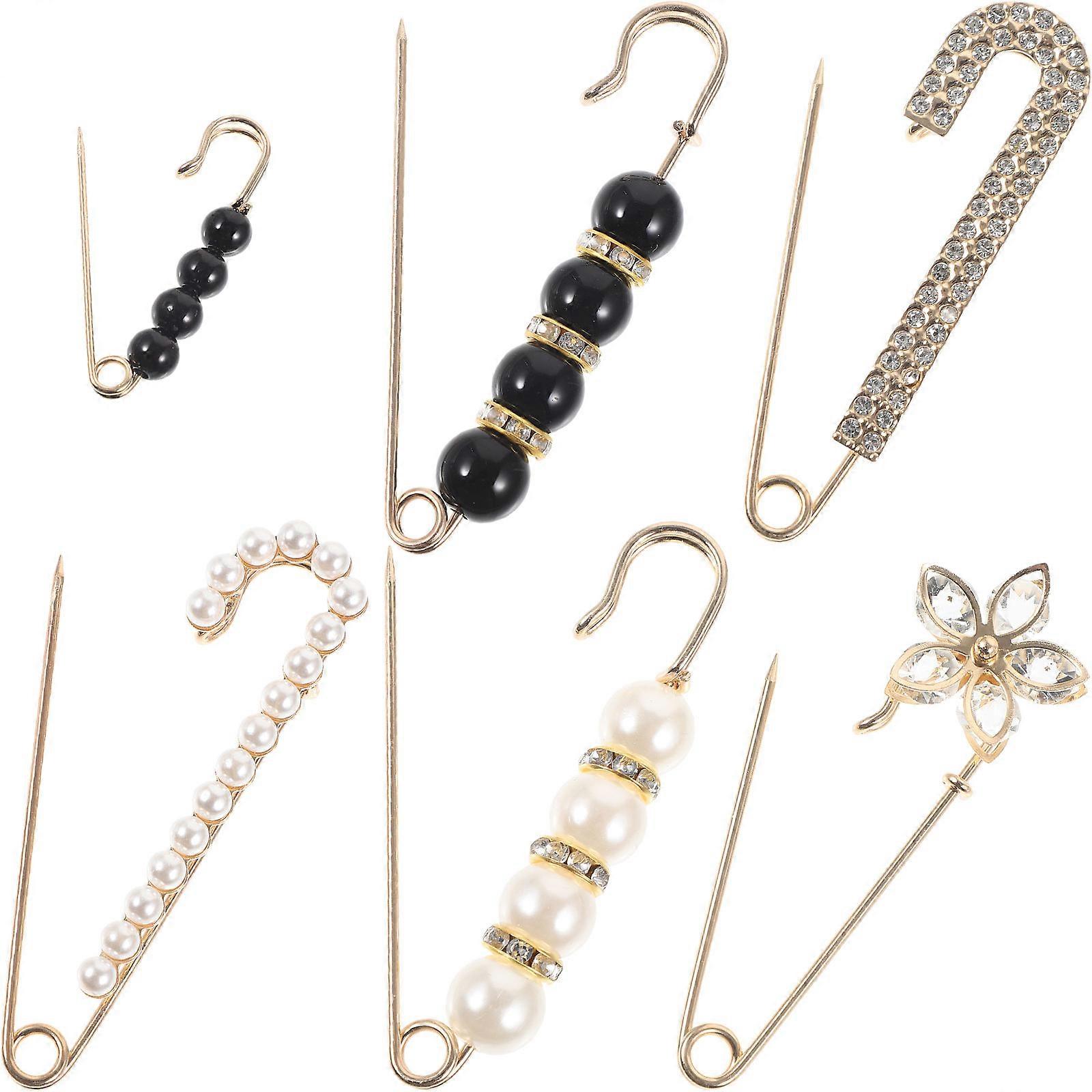 Here's a polished and professional product description for **6pcs Waist Cinch Pins with Elegant Pearl Brooches**:

 

### **6PCS Waist Cinch Pins