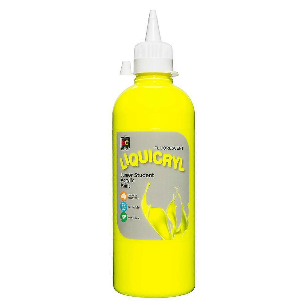Educational Colours Fluoro Liquicryl Junior Acrylic 500mL