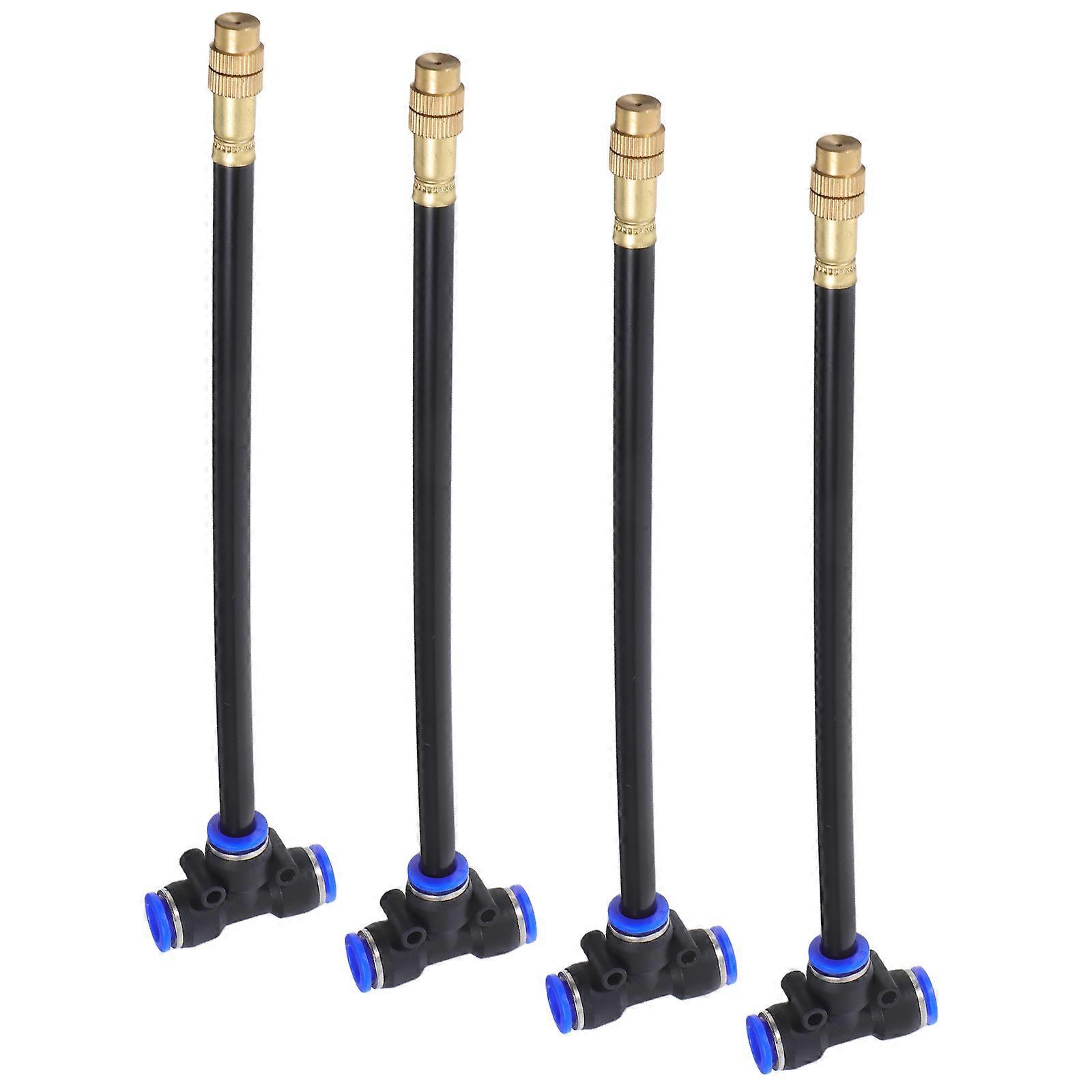 Adjustable Mist Cooling System Nozzle Brass Misting Nozzle For Indoor Use Outdoor Use 4Pcs Durable Performance