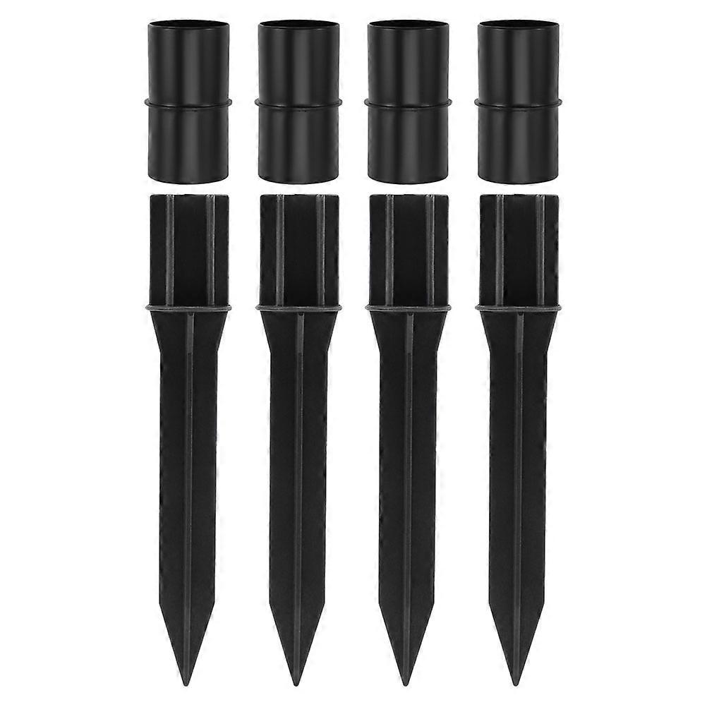 Plastic Ground Spike Replacement Stakes for Solar Light Poles, Durable Material with Link Buckle for Garden Lighting