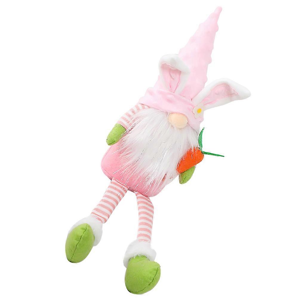 Charming Cloth Gnome Doll Photo Prop For Home Decoration Easter 1Set