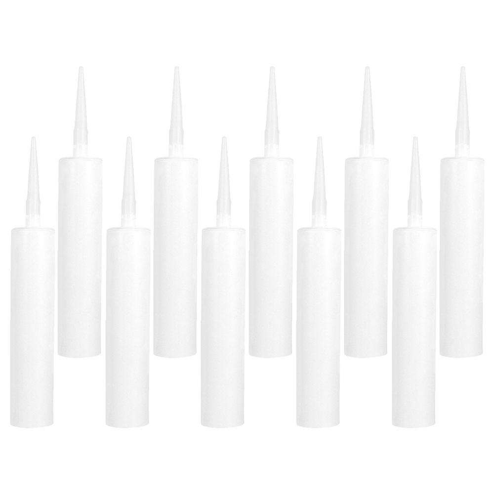 a polished and professional product description based on your input:
**10pcs Refillable Empty Caulk Tubes – Reusable Sealant Tubes for Tile Grout
