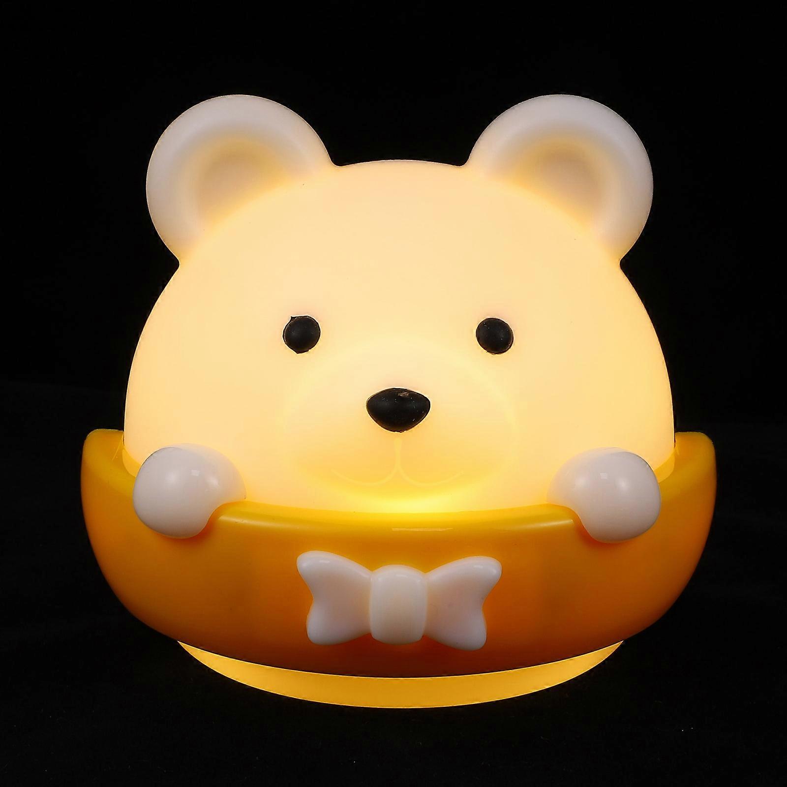 Remote Controlled Night Lamp Bear Shaped Lighting Suitable For Home Users 1 Set