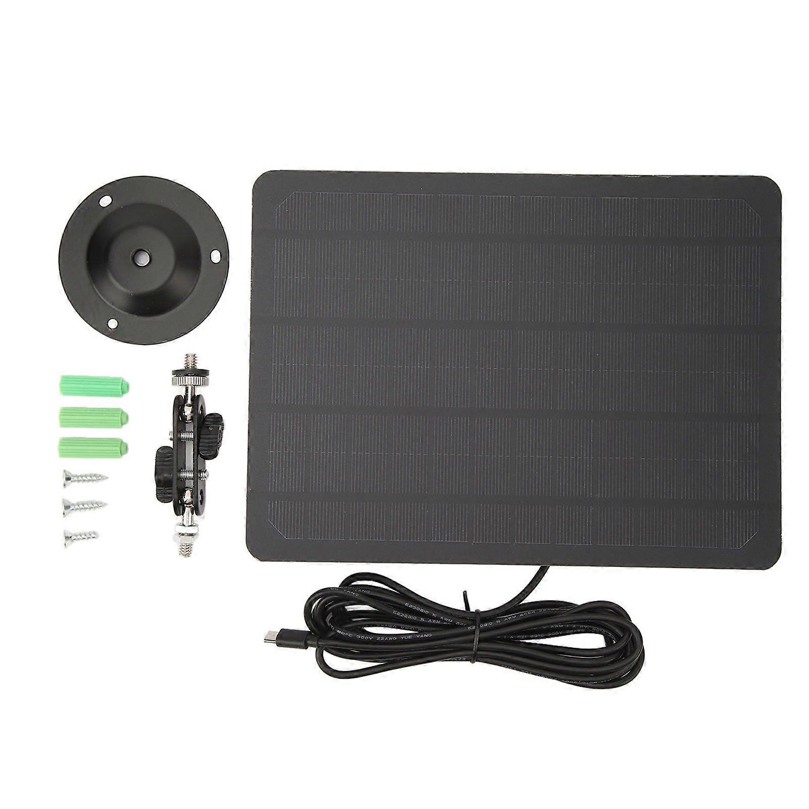 RV solar panel 10W with 3m cable and bracket for outdoor use