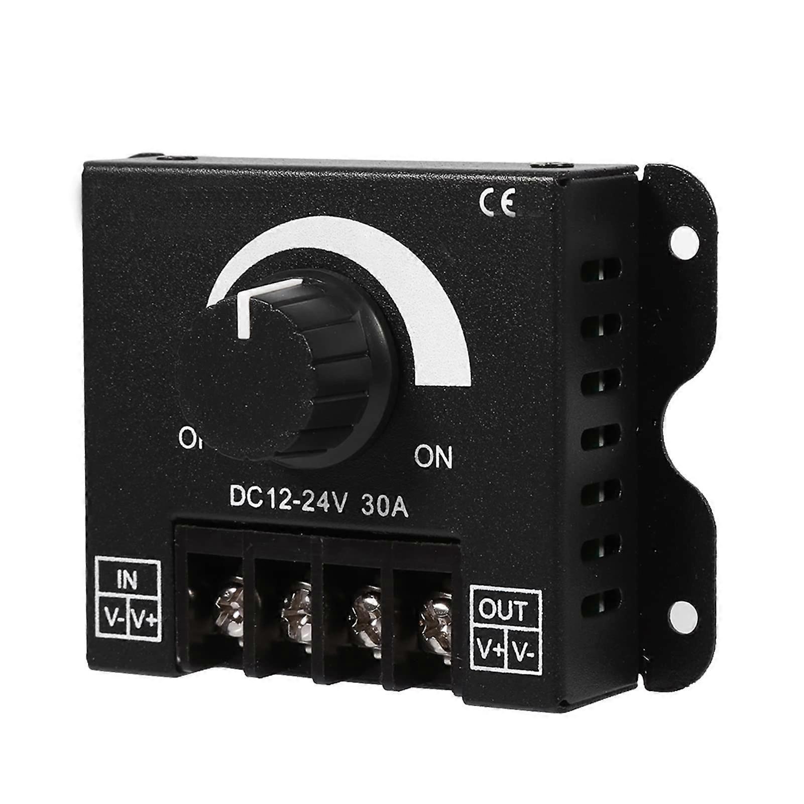 LED Light Strip Dimmer, 12V24V 30A Rotary Dimmer for Dimmable LED Lamps